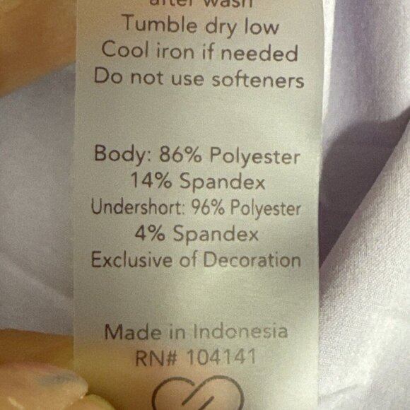 Calia by Carrie Underwood Women's XXL Pleated Back Skort Lavender EUC - Picture 10 of 12